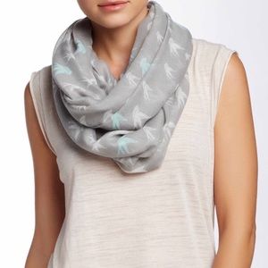 Bird Print Infinity Scarf